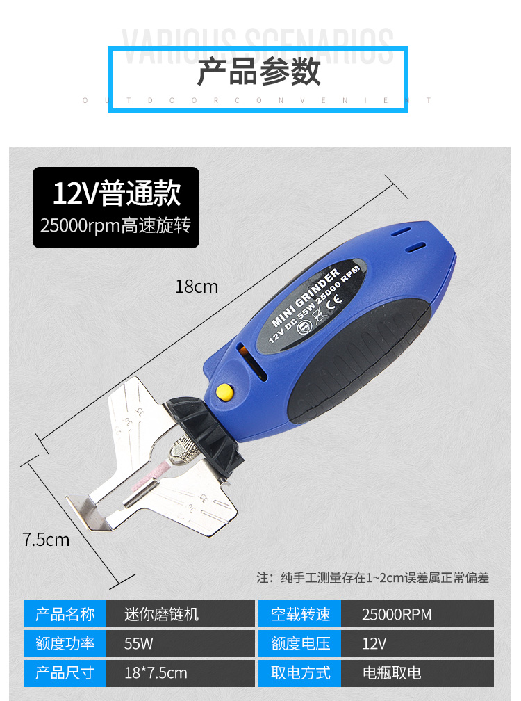 Ручная цепная шлифовальная машина